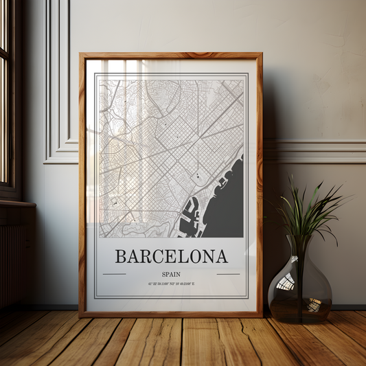 Barcelona Map Poster