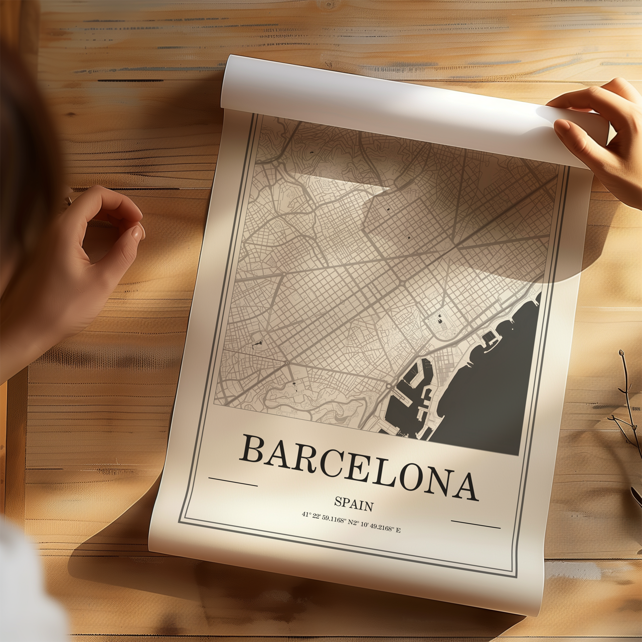 Barcelona Map Poster