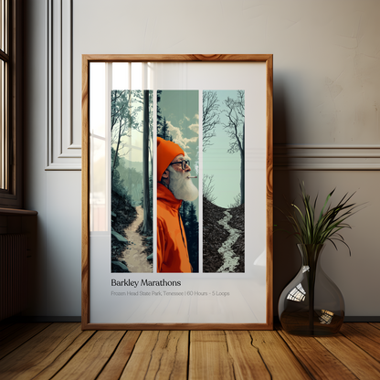 Barkley Marathons Ultra Marathon Tennessee Poster