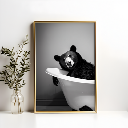 Bear in the Bath Poster