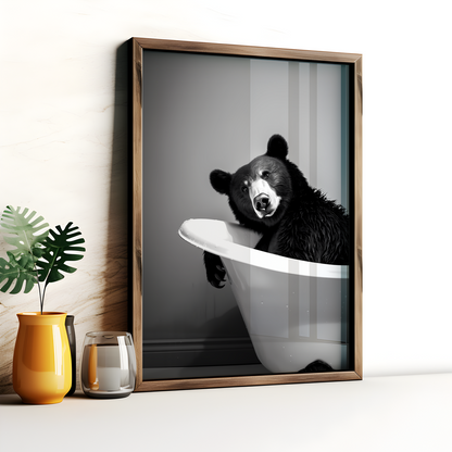 Bear in the Bath Poster