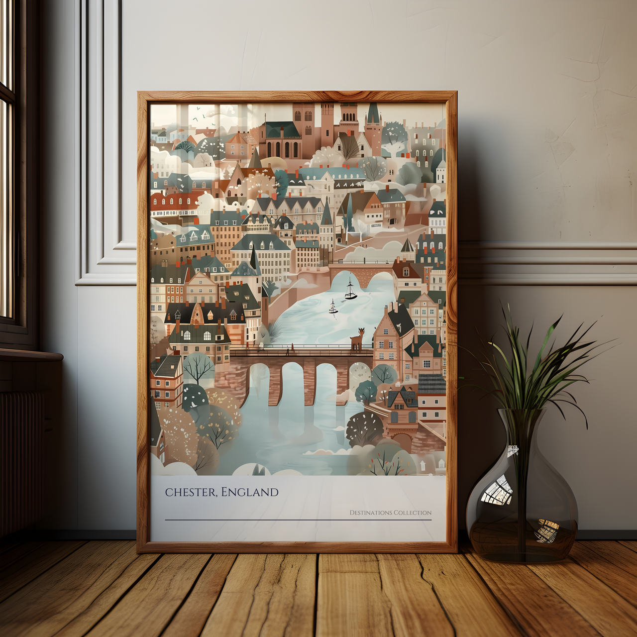 Chester Cityscape Poster