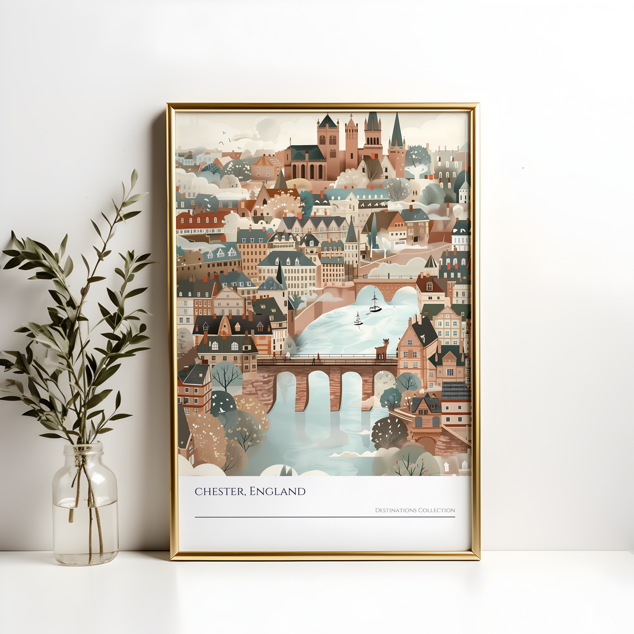 Chester Cityscape Poster