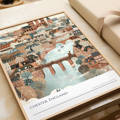 Chester Cityscape Poster