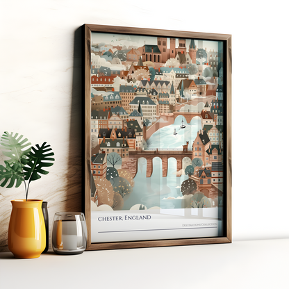 Chester Cityscape Poster