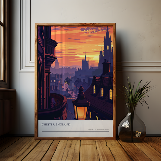 Chester Sunset Poster