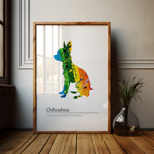 Rainbow Chihuahua Definition Poster