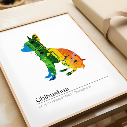 Rainbow Chihuahua Definition Poster