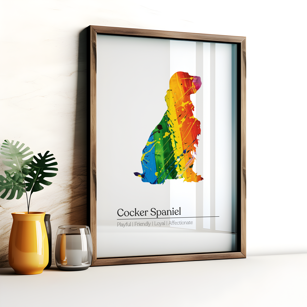 Rainbow Cocker Spaniel Definition Poster