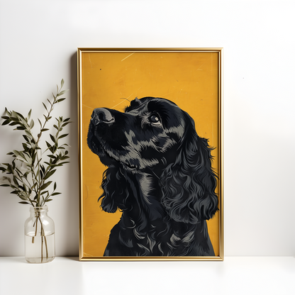 Black Cocker Spaniel Poster