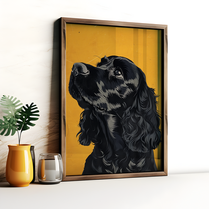 Black Cocker Spaniel Poster