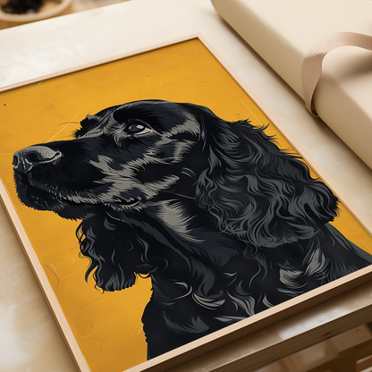 Black Cocker Spaniel Poster