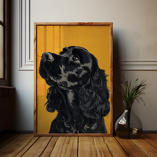 Black Cocker Spaniel Poster