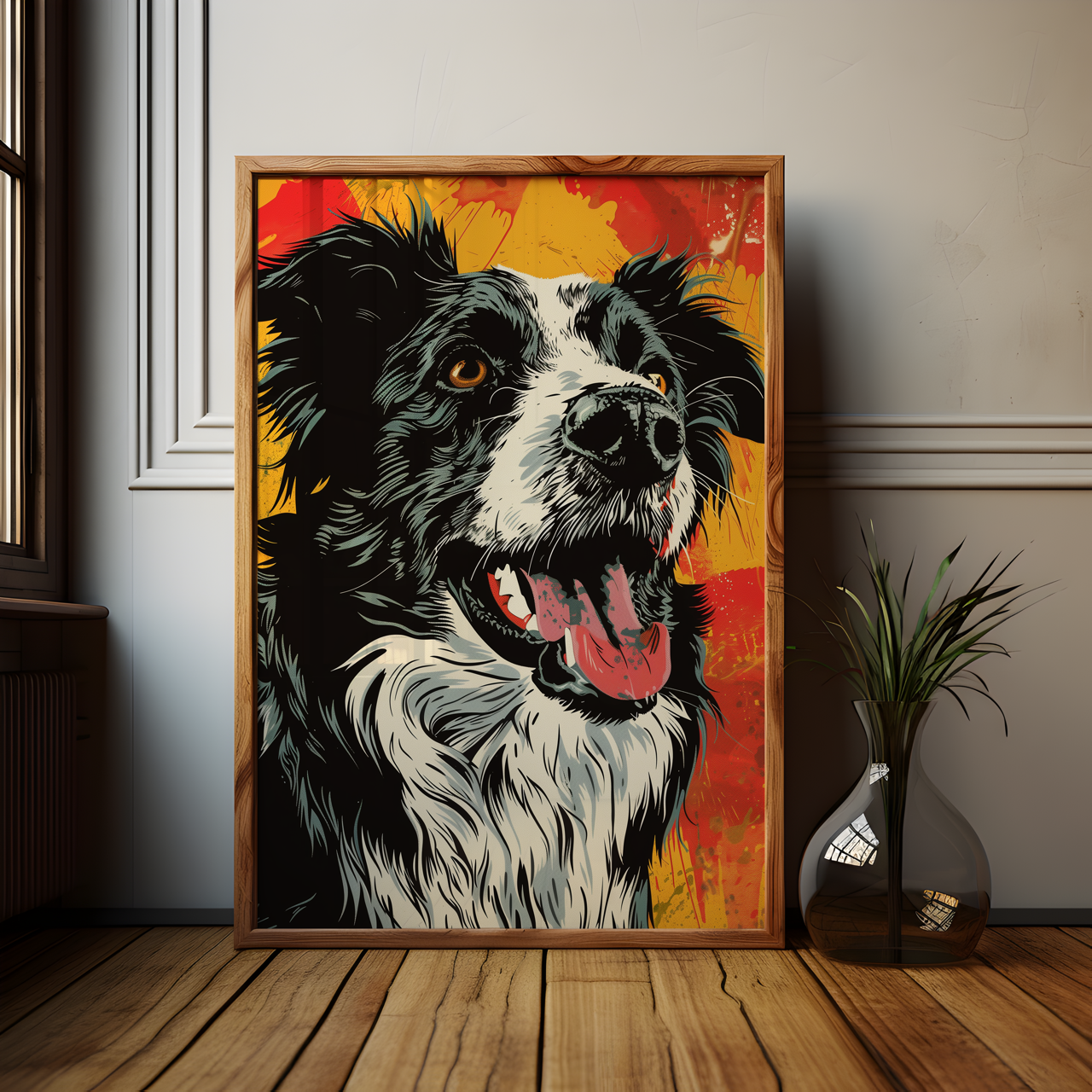 Joyful Collie Poster