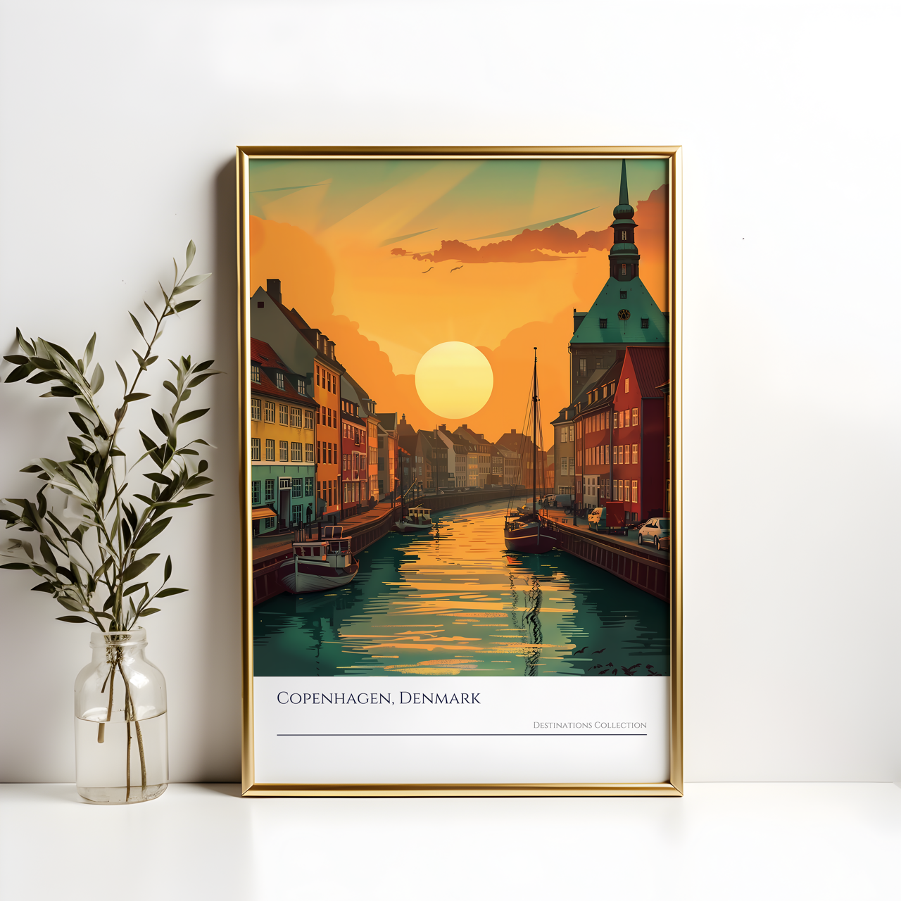 Copenhagen Sunset Poster