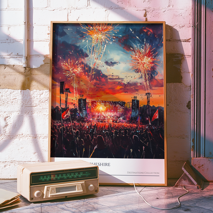 Creamfields Sunset Poster