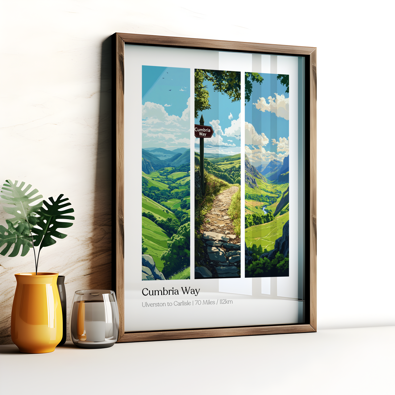 Cumbria Way Lake District Poster