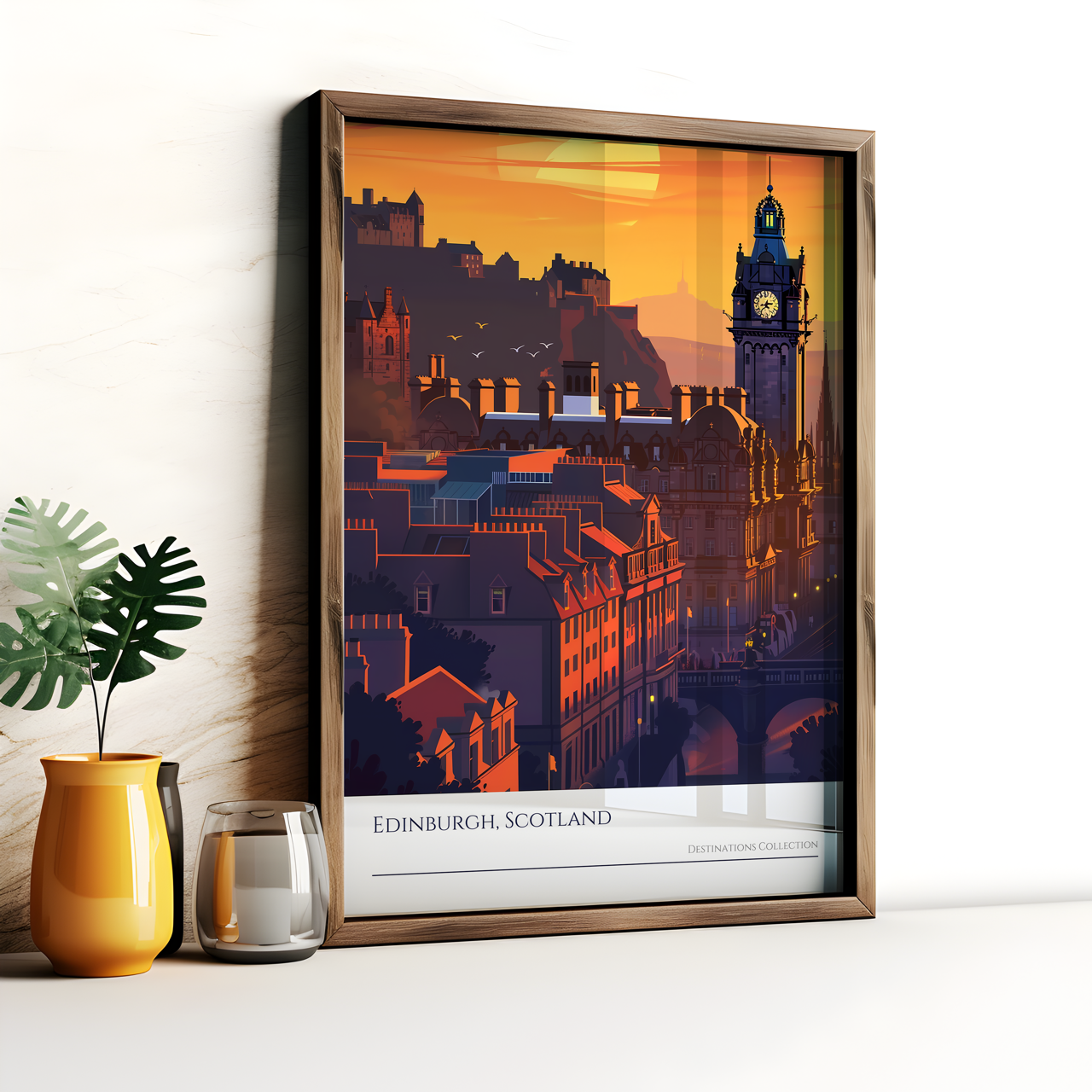 Edinburgh Sunset Poster