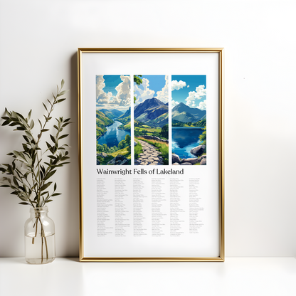 Wainwright Fells of Lakeland Poster