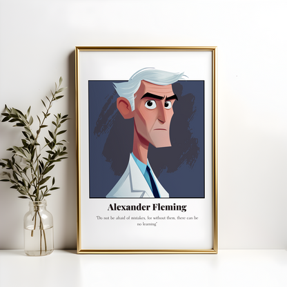 Alexander Fleming Quote Poster