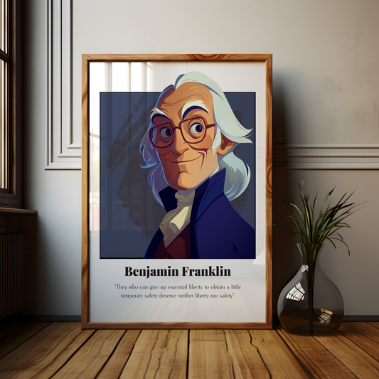 Benjamin Franklin Quote Poster