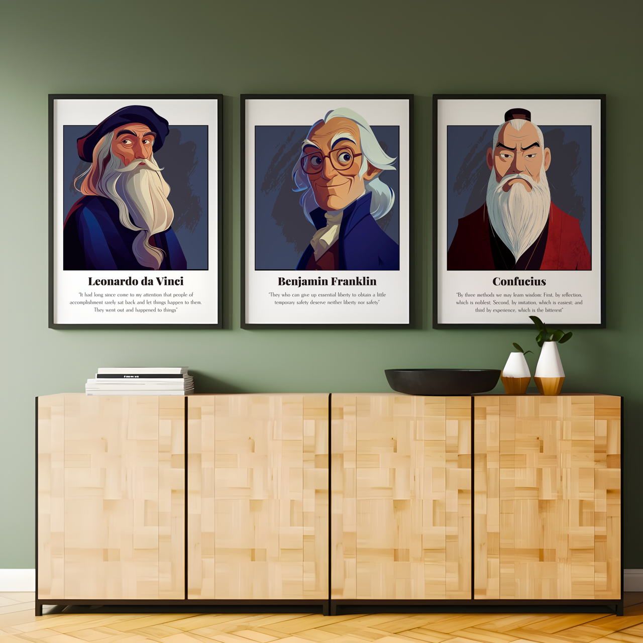 Benjamin Franklin Quote Poster