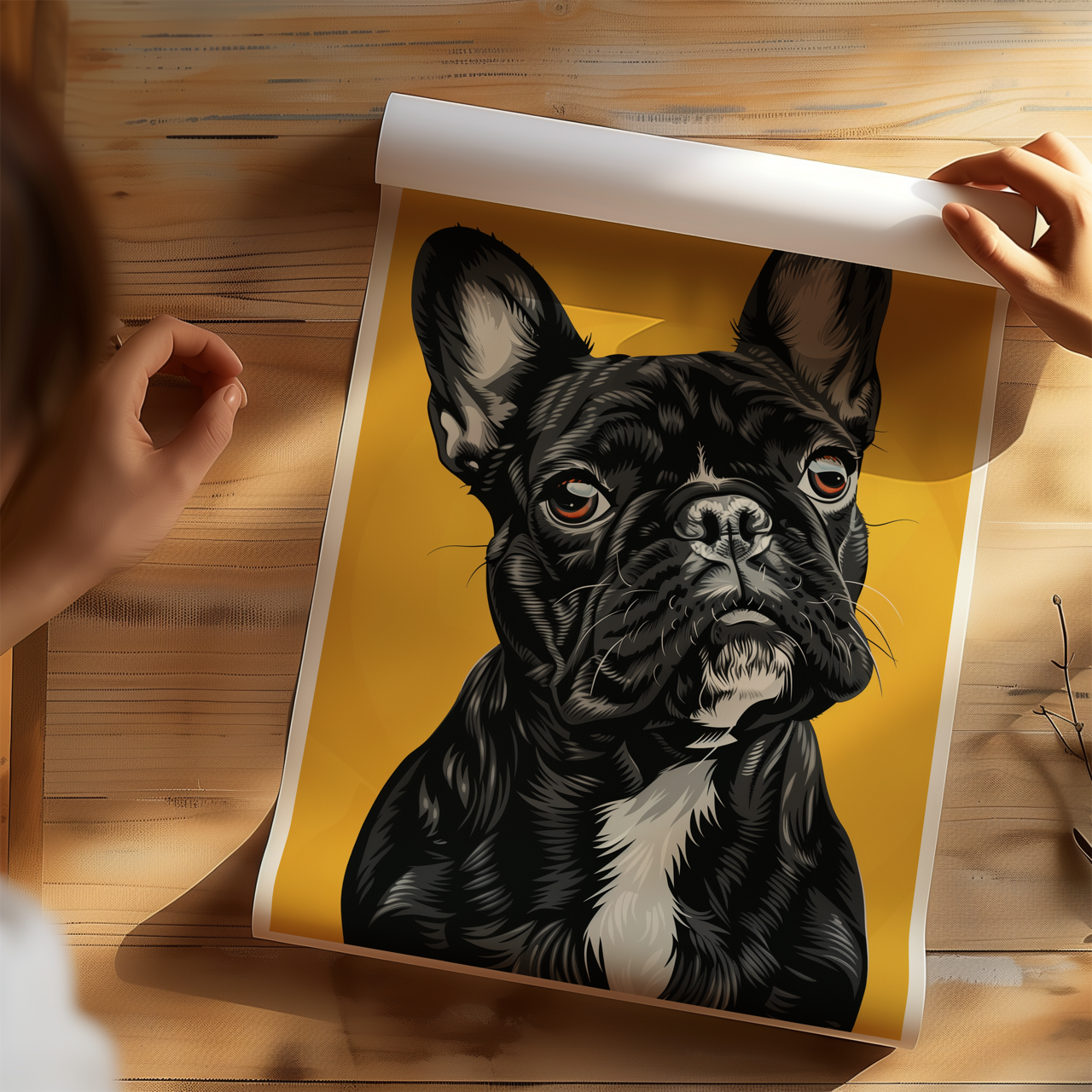 French Bulldog Art Poster