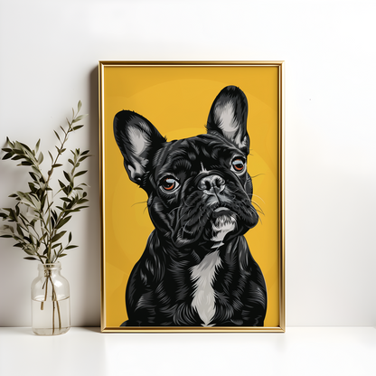 French Bulldog Art Poster