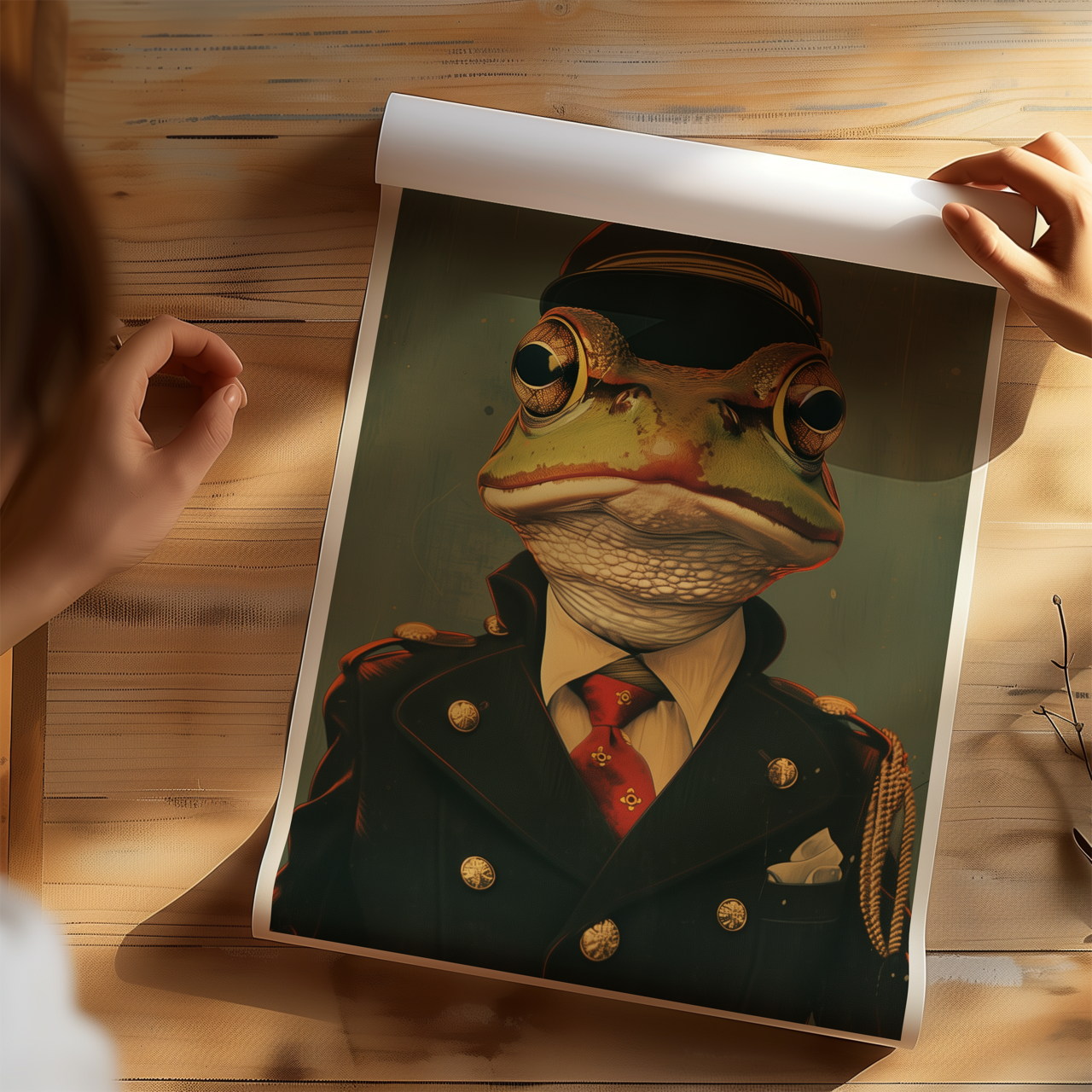 Admiral Frog Poster