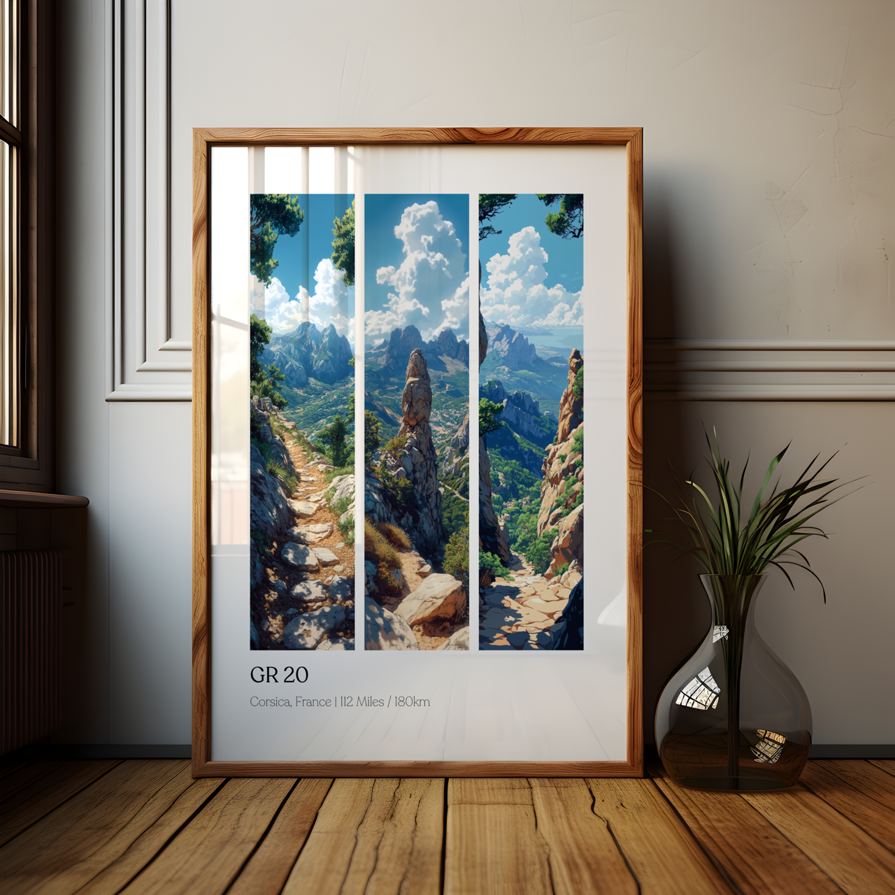 GR20 Corsica France Hiking Poster