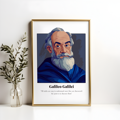 Galileo Galilei Quote Poster