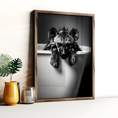 Hyena in the Bath Poster