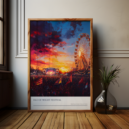 Isle of Wight Festival Sunset Poster