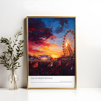 Isle of Wight Festival Sunset Poster