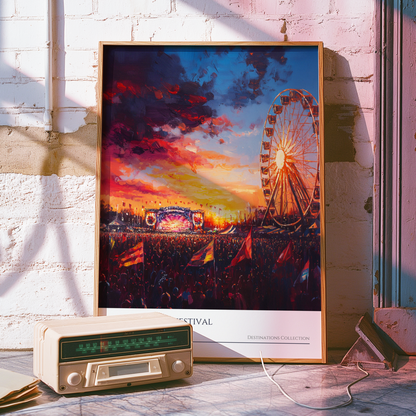 Isle of Wight Festival Sunset Poster