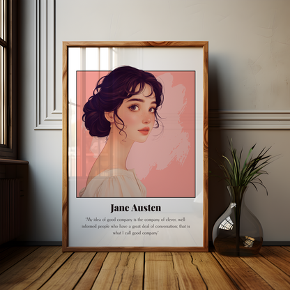 Jane Austen Quote Poster