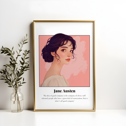 Jane Austen Quote Poster