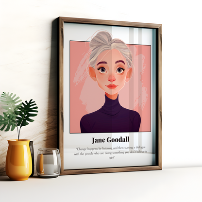 Jane Goodall Quote Poster