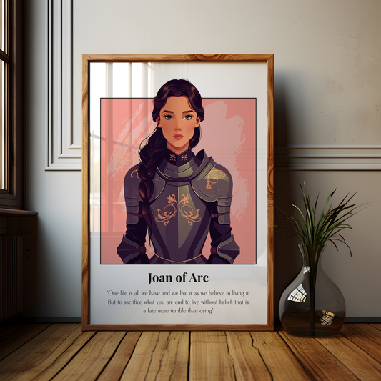 St Joan of Arc Quote Poster