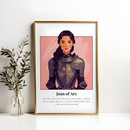 St Joan of Arc Quote Poster