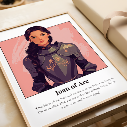 St Joan of Arc Quote Poster