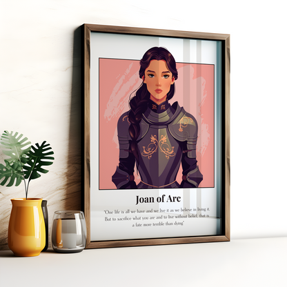 St Joan of Arc Quote Poster