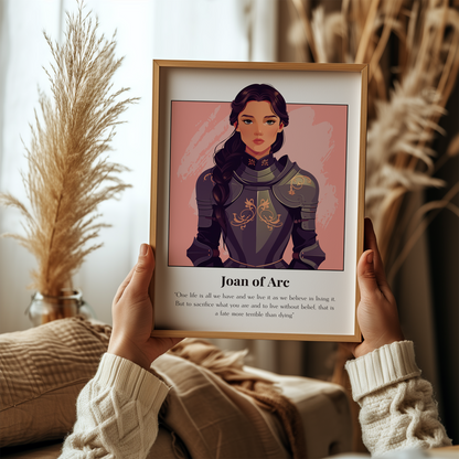 St Joan of Arc Quote Poster