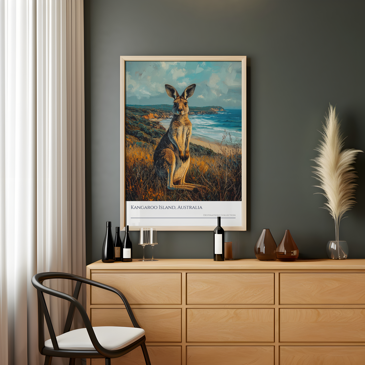 Oil Painting Style Kangaroo Island Poster