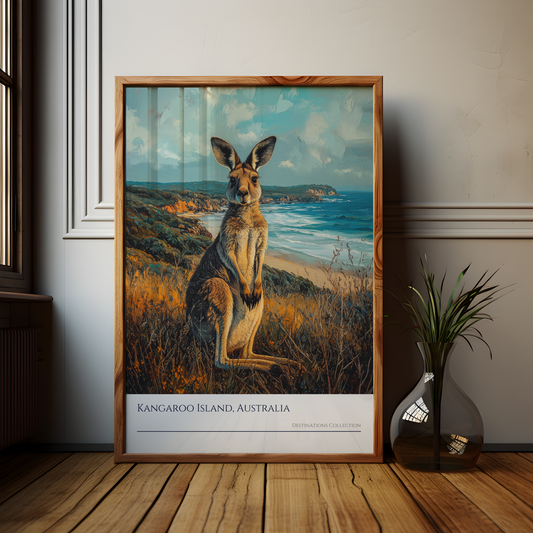 Oil Painting Style Kangaroo Island Poster