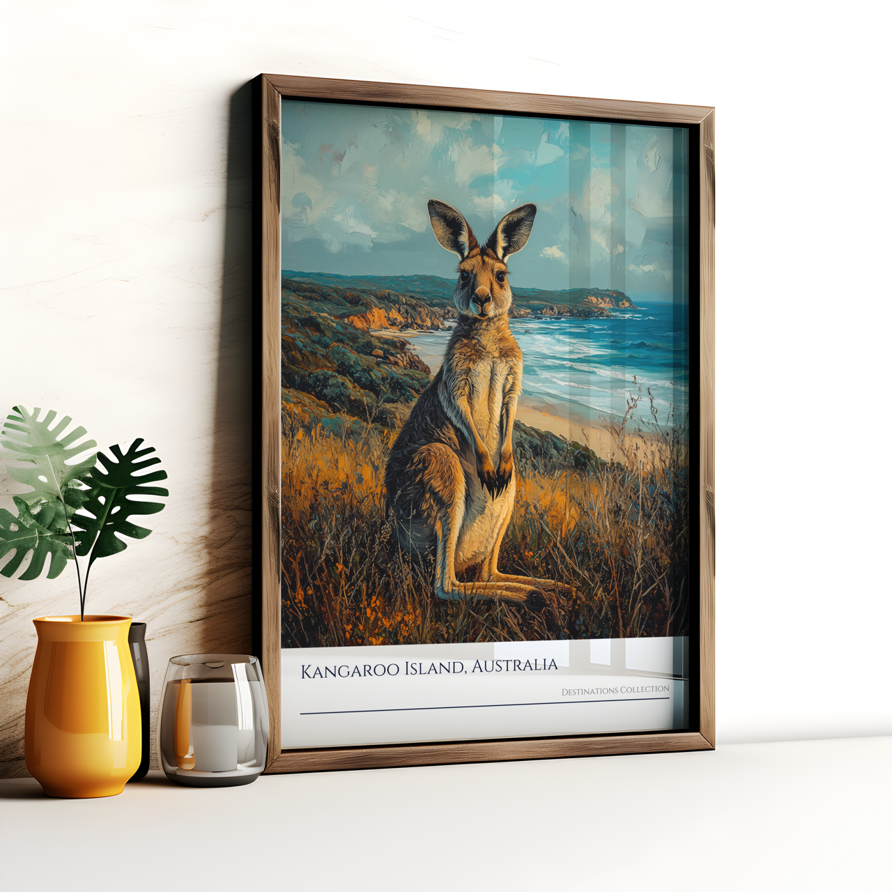 Oil Painting Style Kangaroo Island Poster