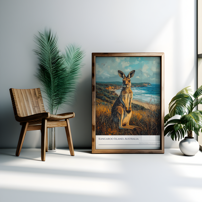 Oil Painting Style Kangaroo Island Poster