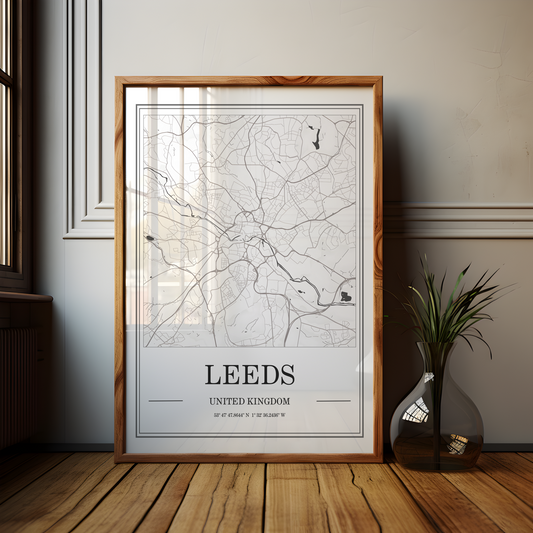 Leeds Map Poster