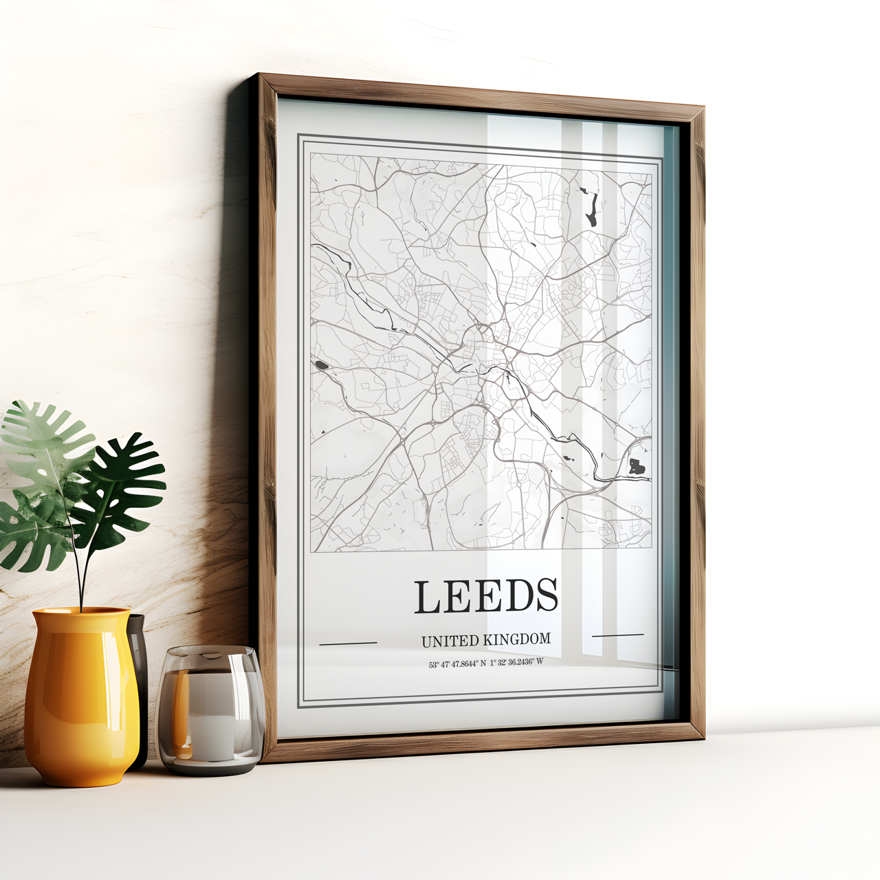 Leeds Map Poster