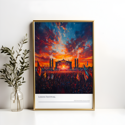 Leeds Festival Sunset Poster